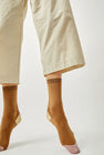 Maria La Rosa Tricolor Cotton Socks in Brown