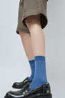 Maria La Rosa Twist Stripe Socks in Light Blue