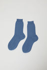 Maria La Rosa Twist Stripe Socks in Light Blue