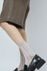 Maria La Rosa Twist Stripe Socks in Natural