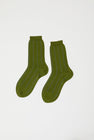 Maria La Rosa Twist Stripe Socks in Pisello