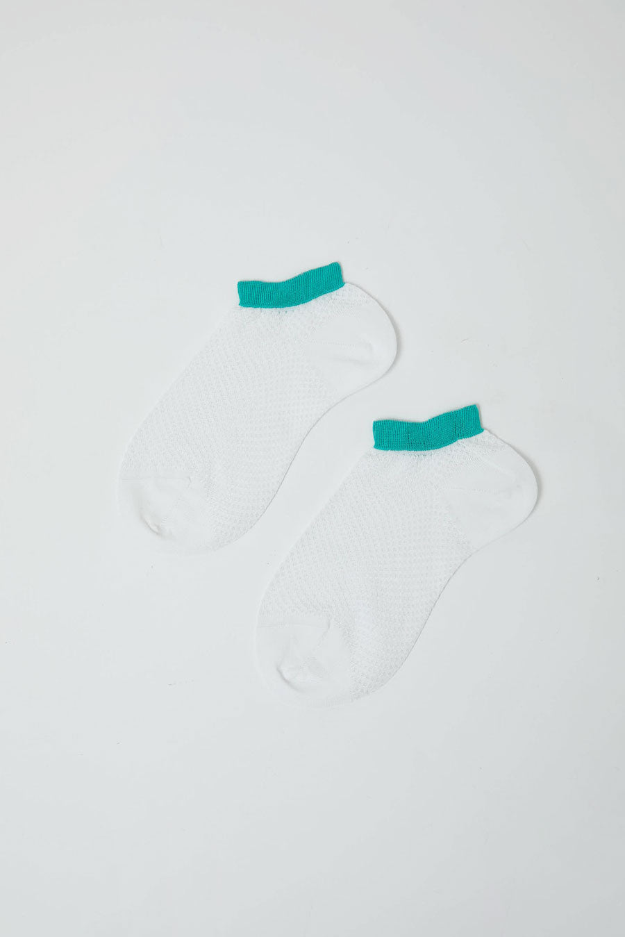 Maria La Rosa Two Tone Ankle Socks in White