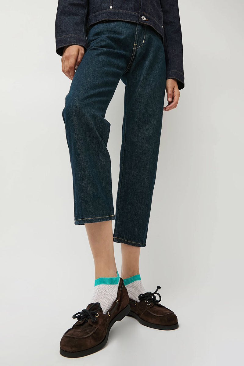 Maria La Rosa Two Tone Ankle Socks in White