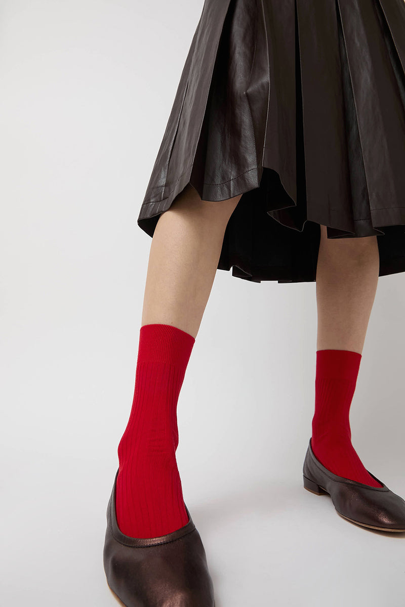 Maria La Rosa Bio Socks in Red