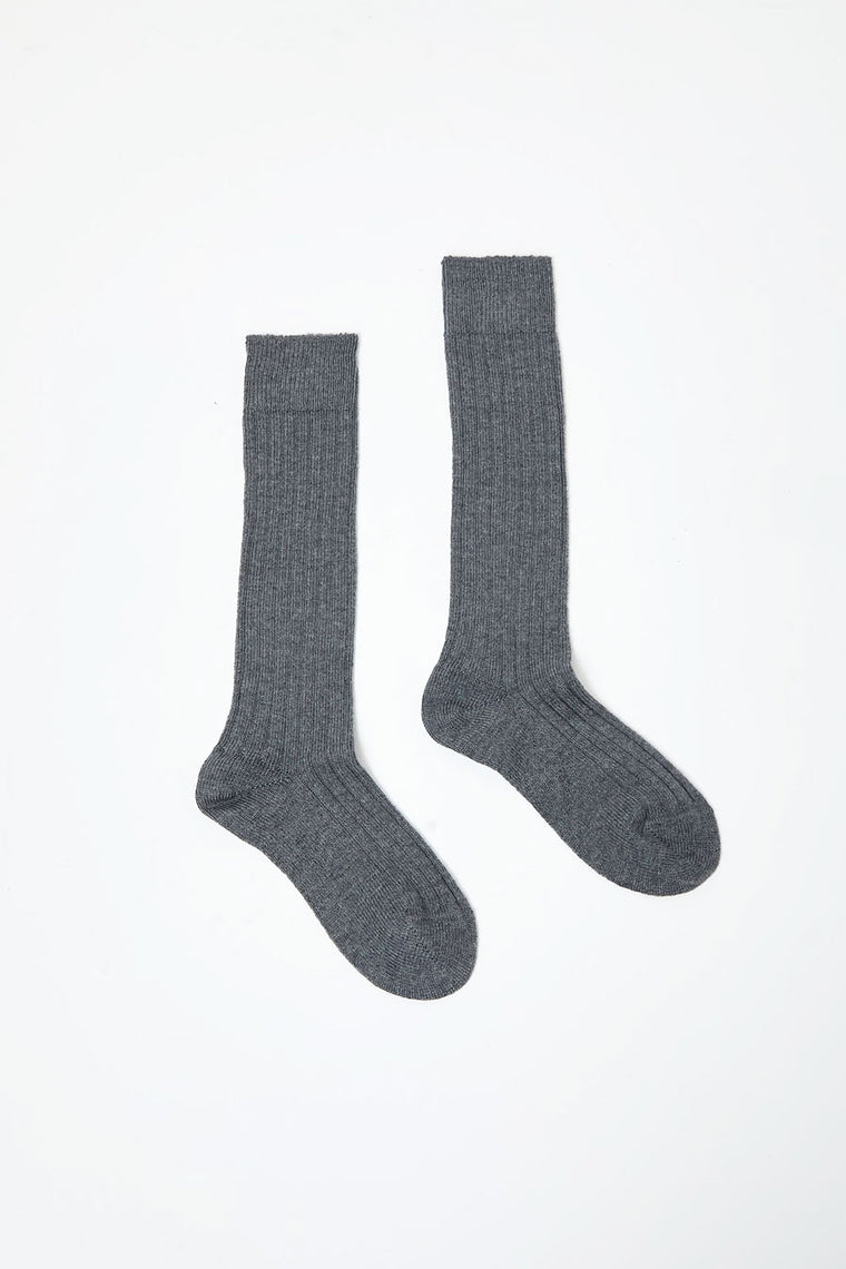 Maria La Rosa College Socks in Dark Grey