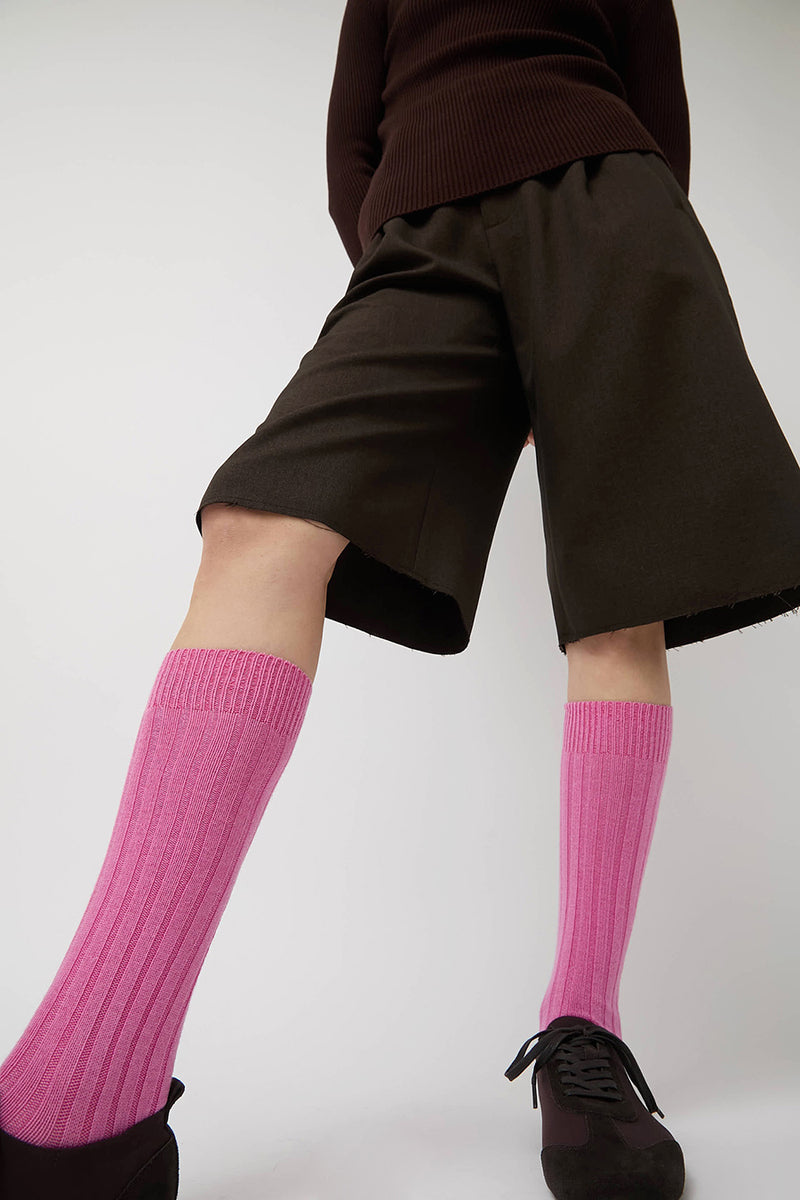 Maria La Rosa College Socks in Pink
