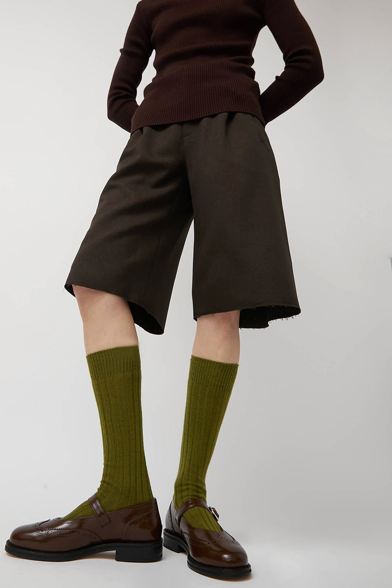 Maria La Rosa College Socks in Pisello