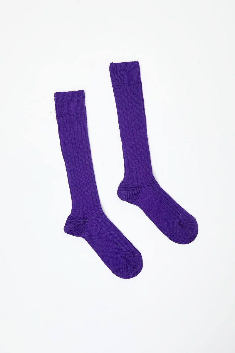 Maria La Rosa College Socks in Violet