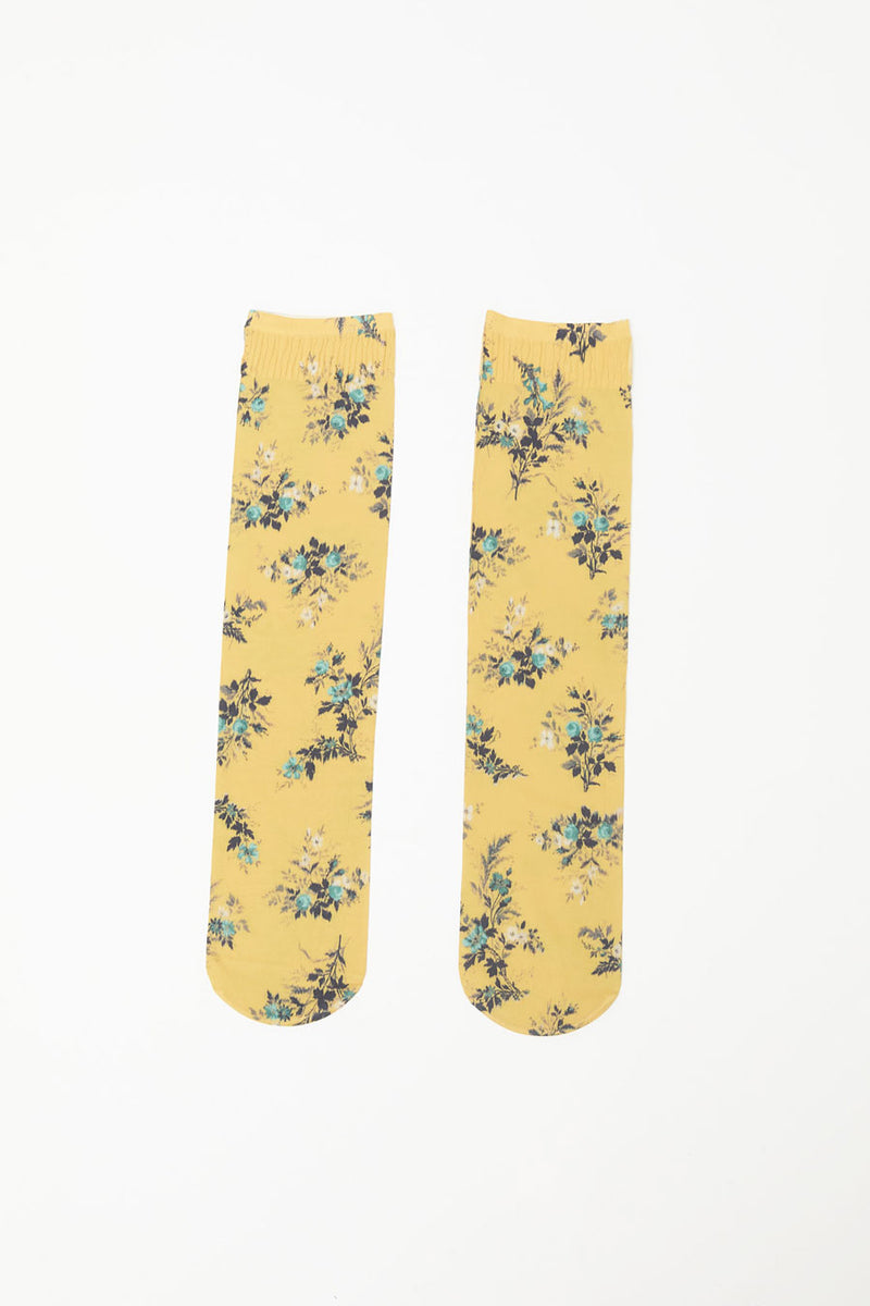 Maria La Rosa Music Knee High Socks in Ocra