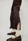 Maria La Rosa Spring Silk Ankle Socks in Yellow Flowers