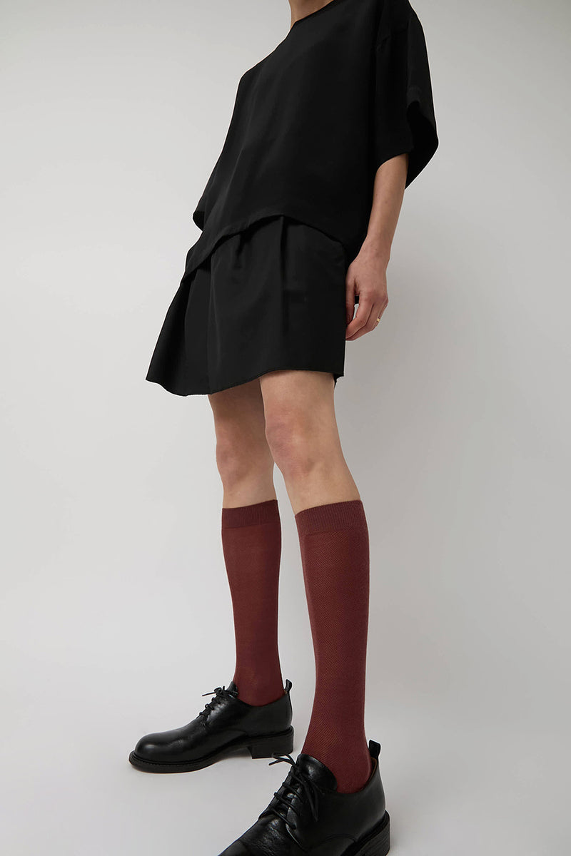 Maria La Rosa Tall Tricolor Socks in Cocco