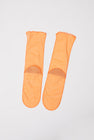 Marios Bicolor Mesh Ankle Socks in Orange Fluo and Nude