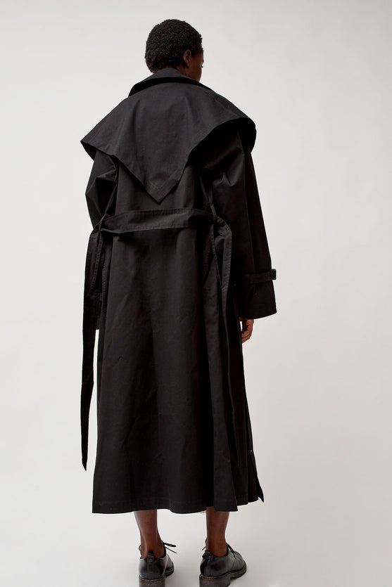 Marios Trench Coat in Black