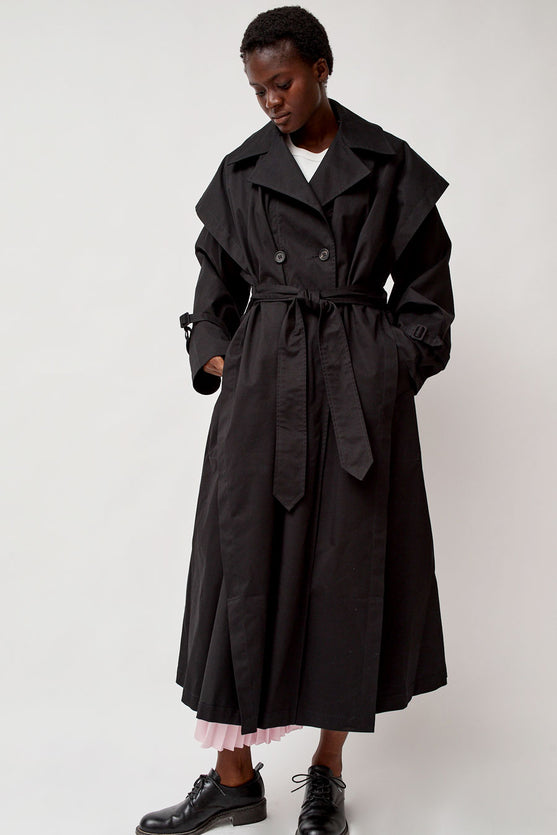 Heavy black coat best sale