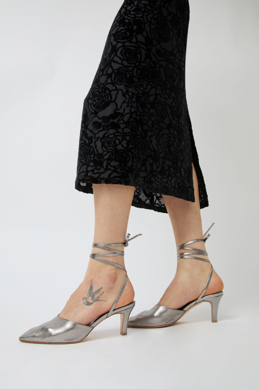 Martiniano Party Sandal in Pewter