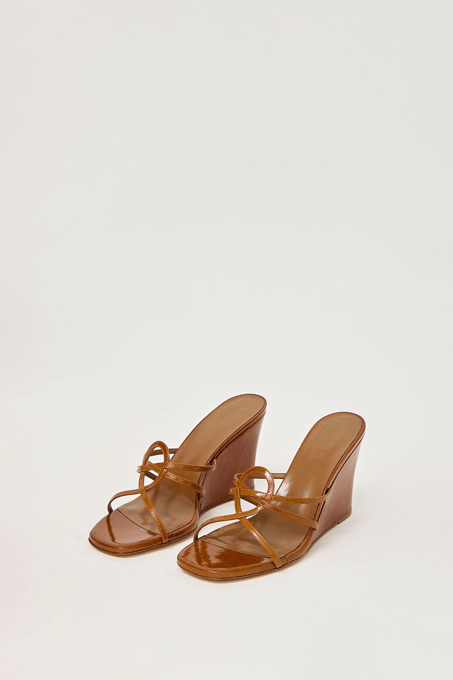 Maryam Nassir Zadeh Opera Wedge in Sella Patent