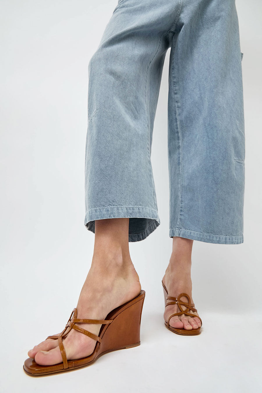 Maryam Nassir Zadeh Opera Wedge in Sella Patent