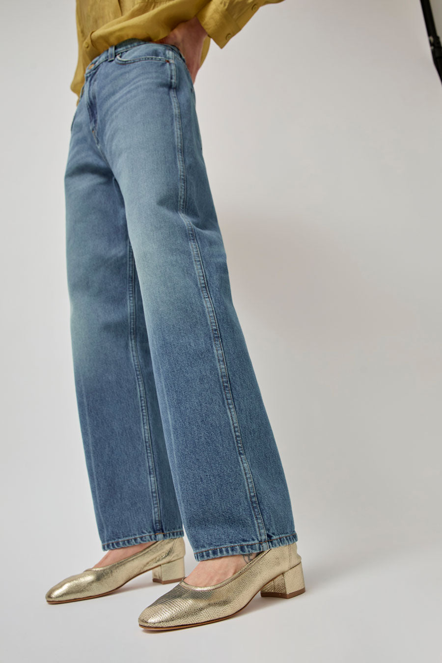 Maryam Nassir Zadeh Roberta Ballerina in Gold