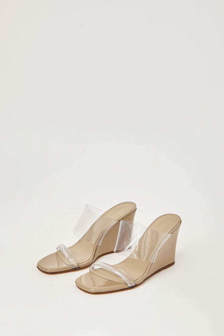 Maryam Nassir Zadeh Olympia Wedge in Adobe Patent