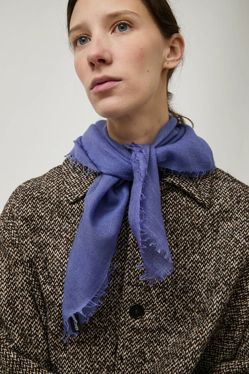 Meg Cohen Square Whisper Scarf in New Blue