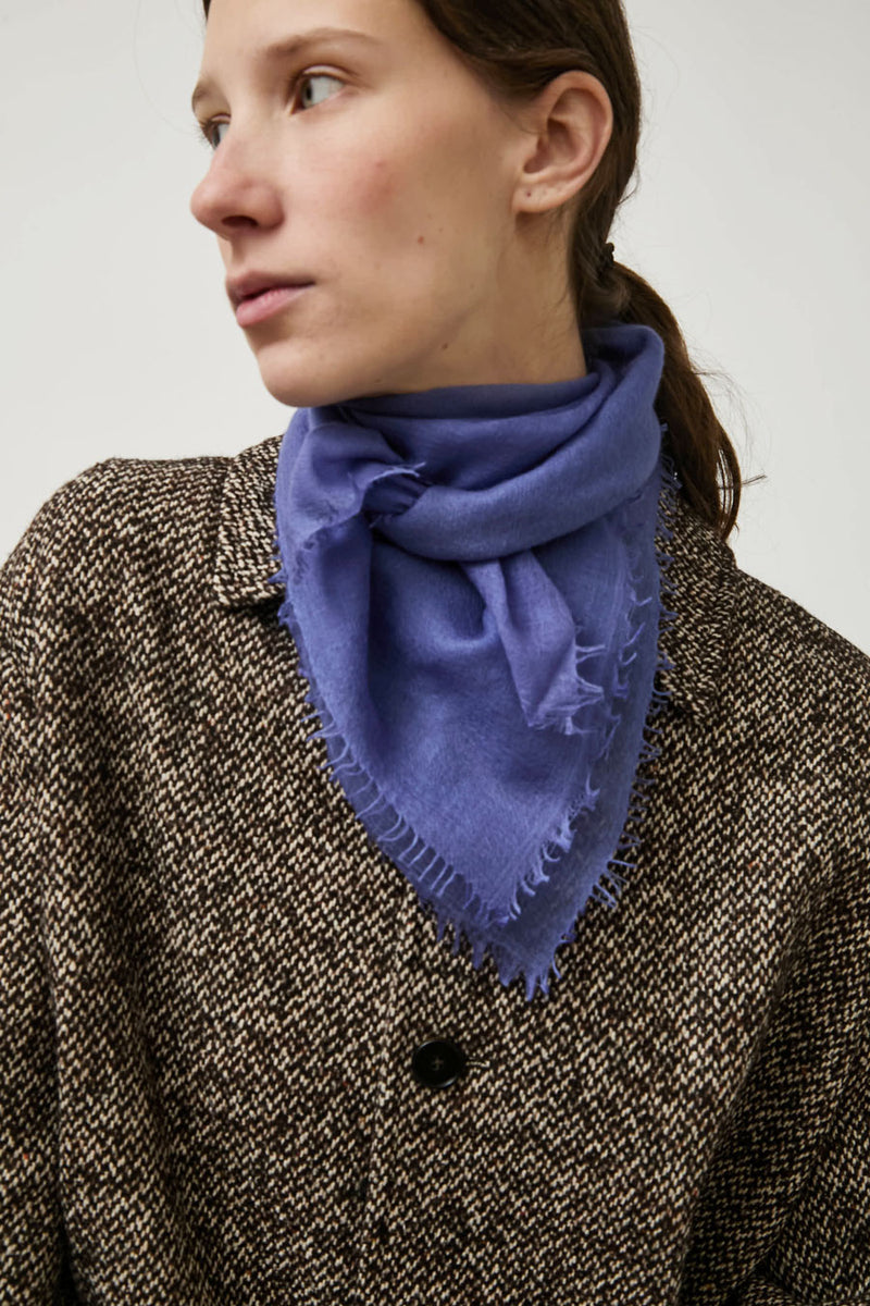 Meg Cohen Square Whisper Scarf in New Blue