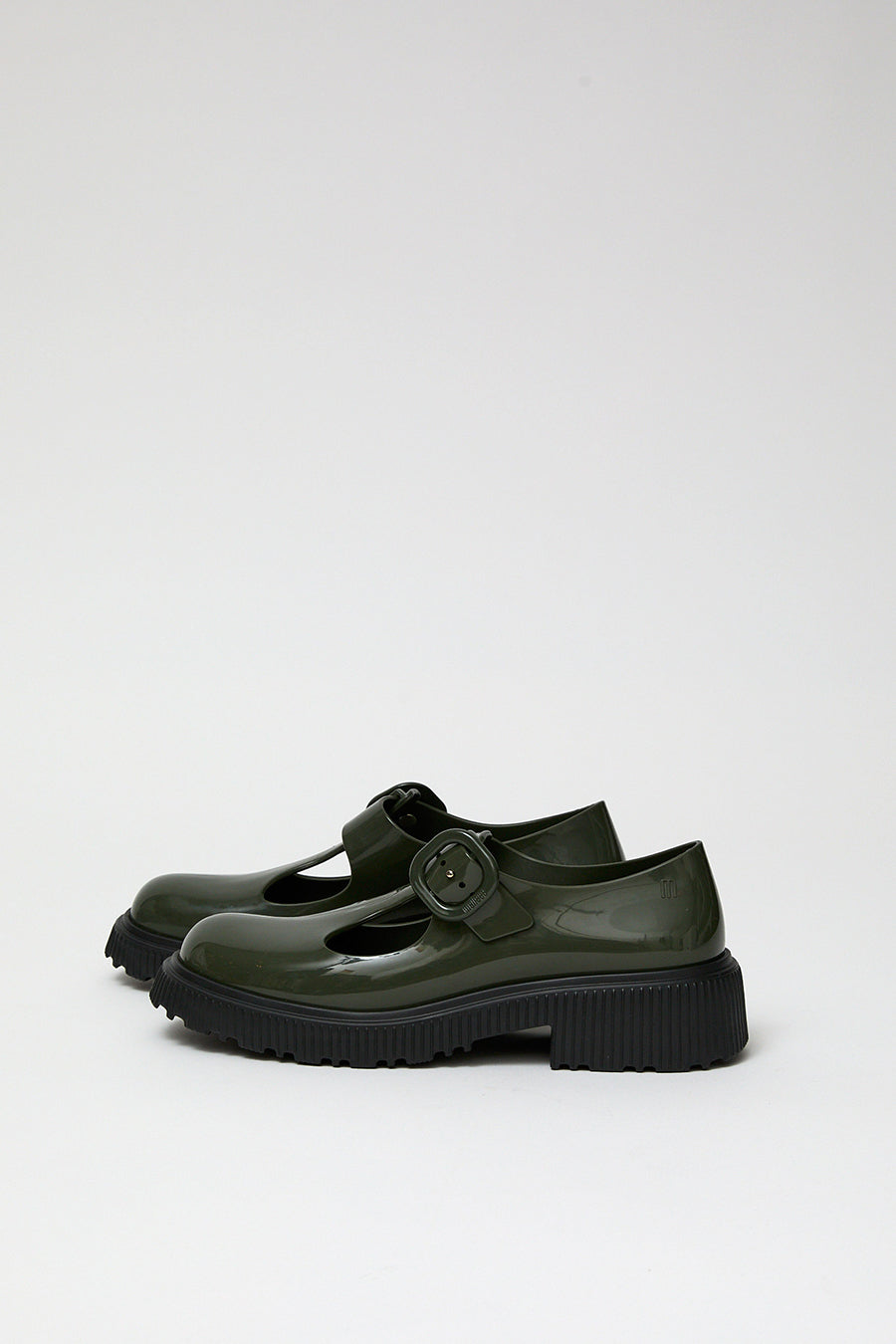 Melissa Jackie T-Strap in Olive