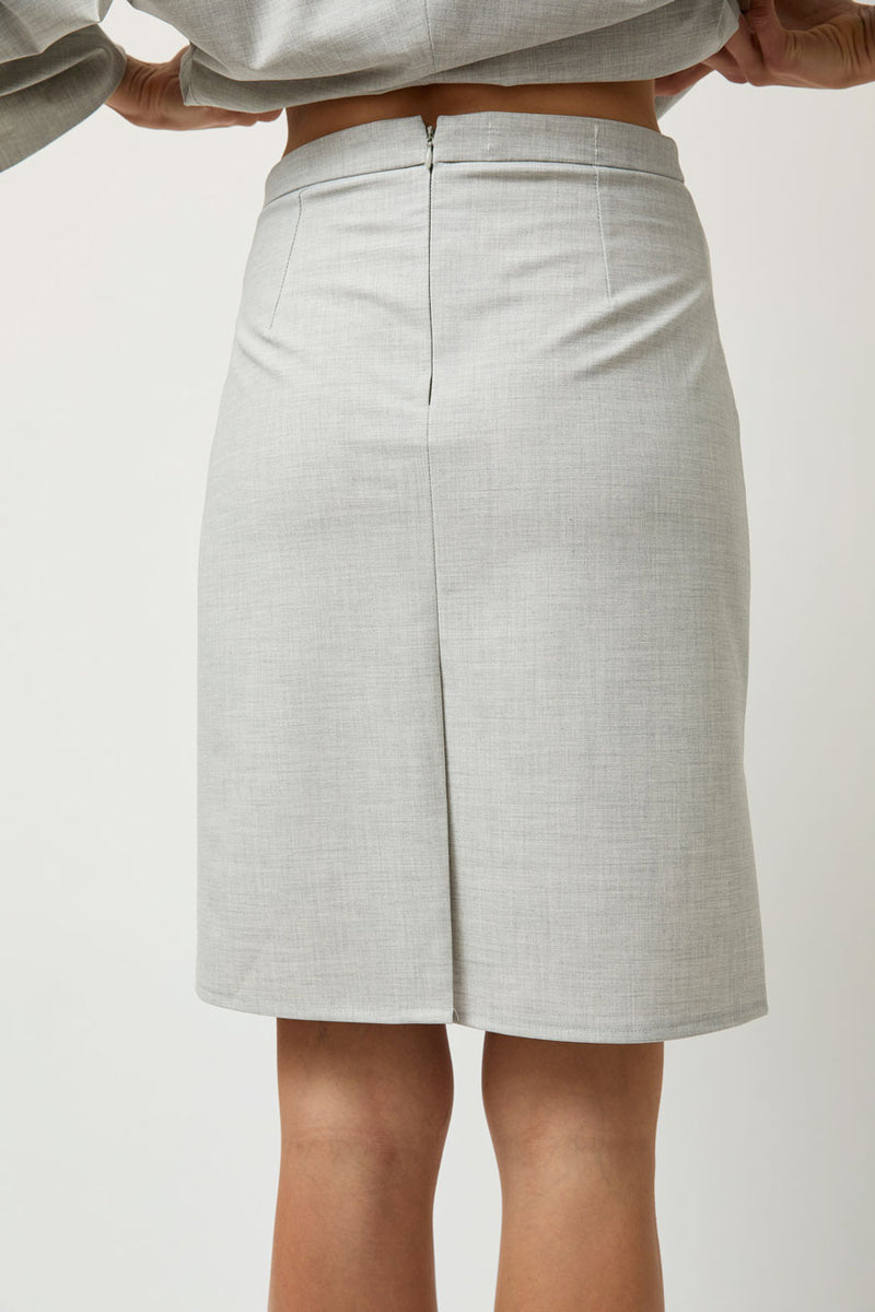 Michelle Del Rio Elena Skirt in Grey