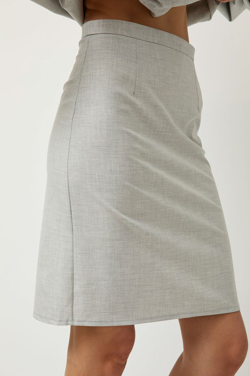 Michelle Del Rio Elena Skirt in Grey