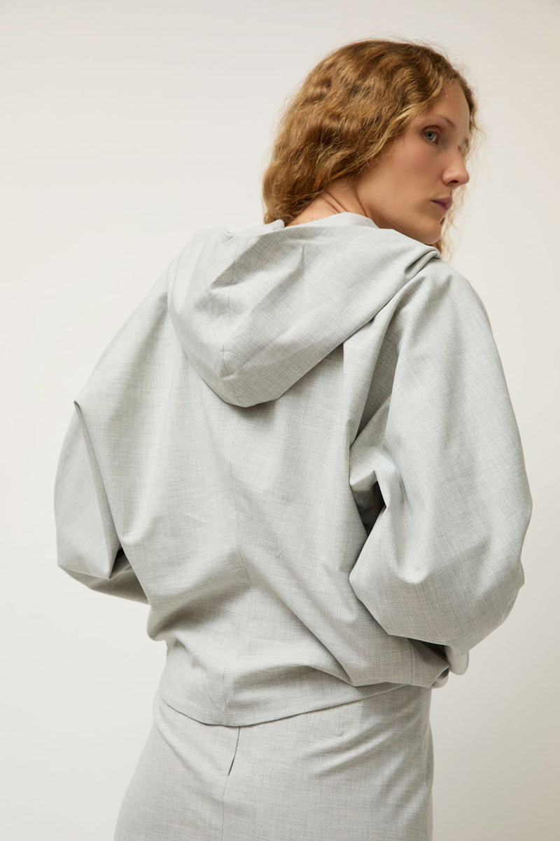 Michelle Del Rio Lobo Jacket in Grey