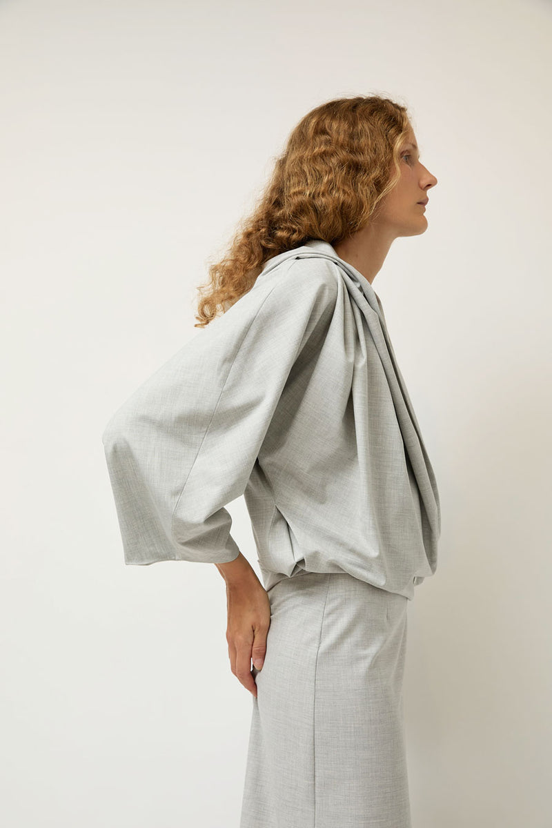 Michelle Del Rio Lobo Jacket in Grey