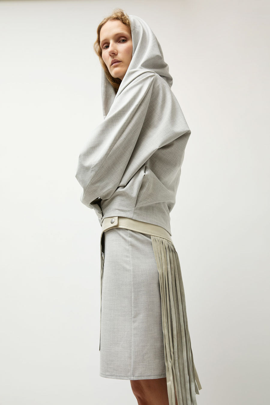 Michelle Del Rio Lobo Jacket in Grey