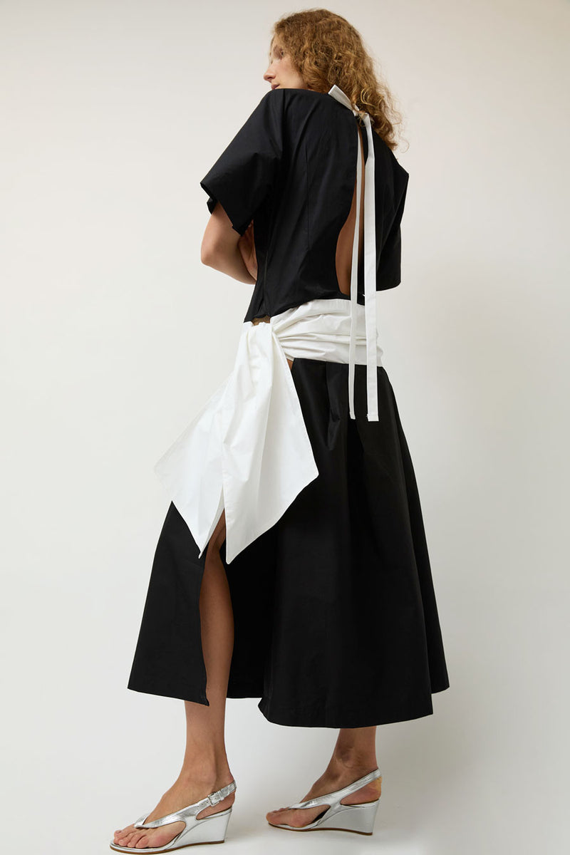 Michelle Del Rio Louise Dress in Black and White