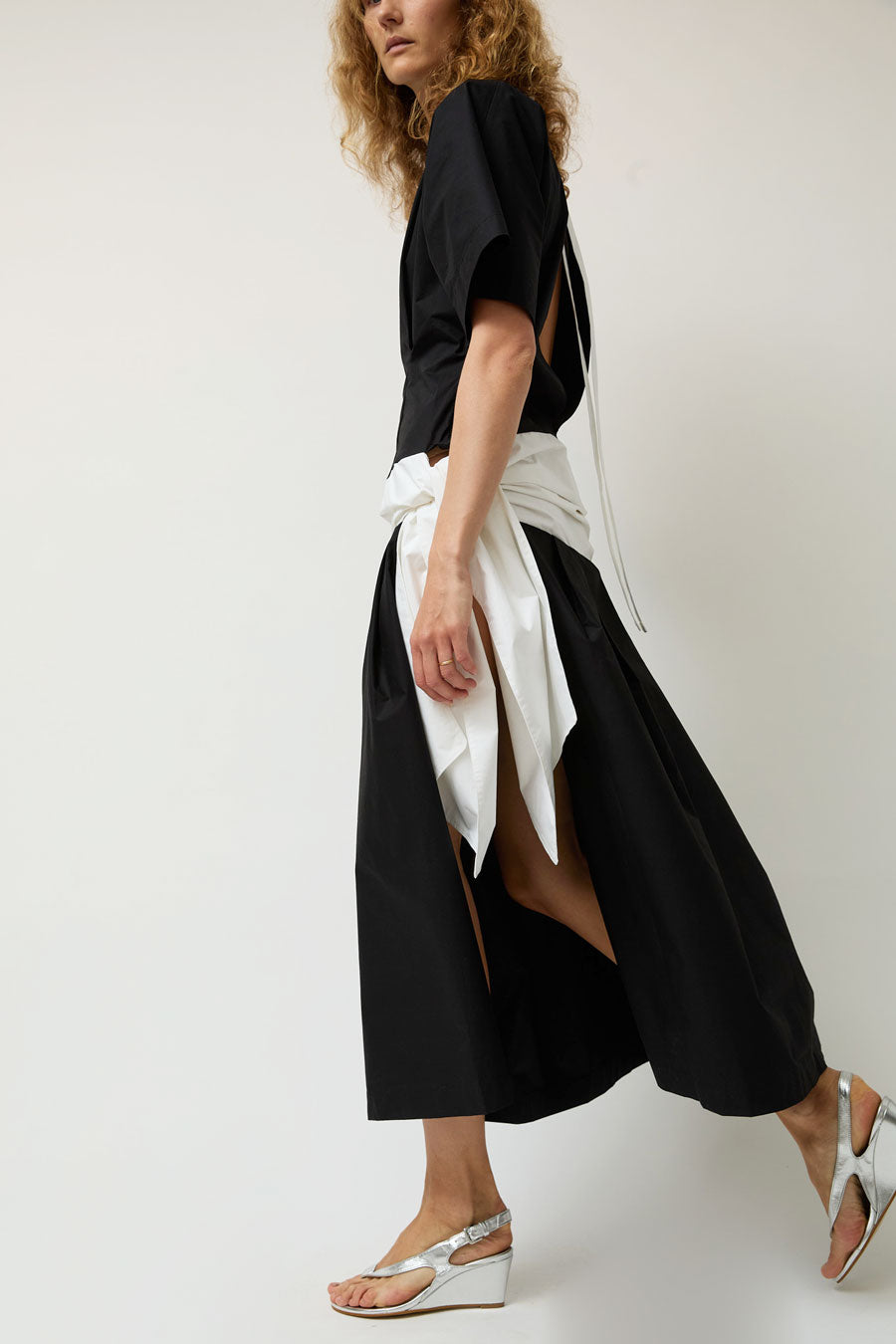 Michelle Del Rio Louise Dress in Black and White