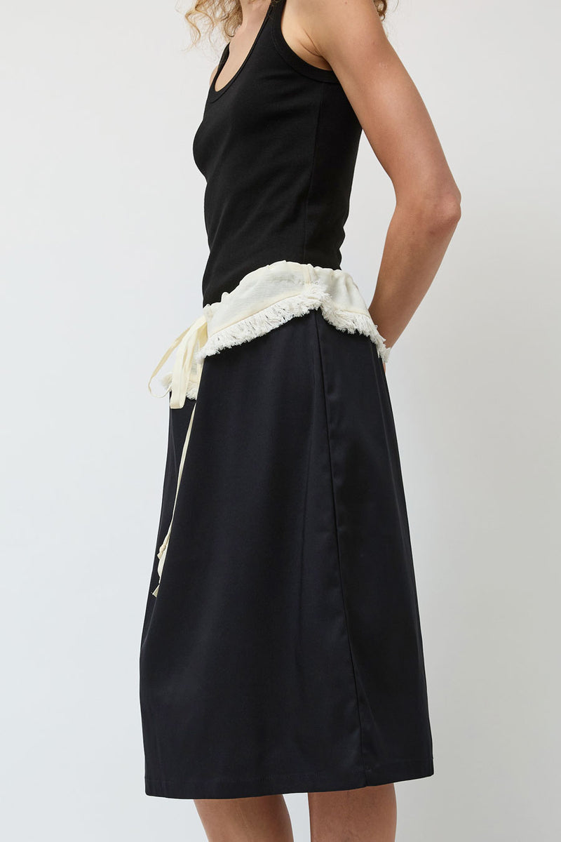 Michelle Del Rio Soledad Skirt in Cream and Black