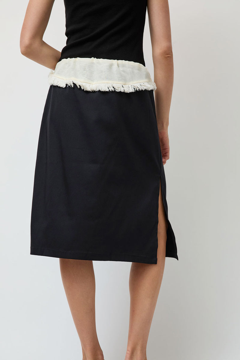 Michelle Del Rio Soledad Skirt in Cream and Black