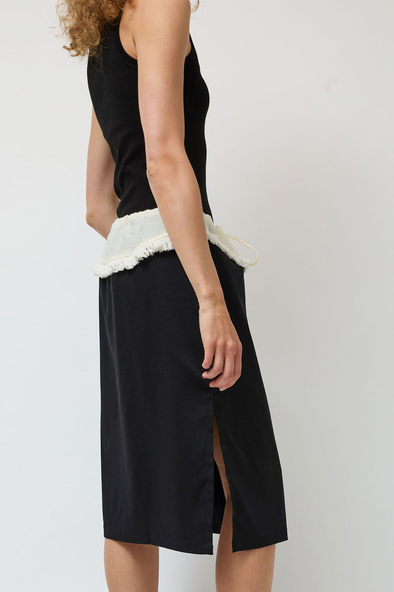 Michelle Del Rio Soledad Skirt in Cream and Black