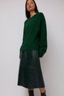Mijeong Park Alpaca Blend Wholegarment Knit in Green