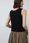 Mijeong Park Boat Neck Knit Tank in Black