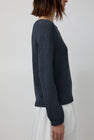 Mijeong Park Boat Neck Sweater in Navy