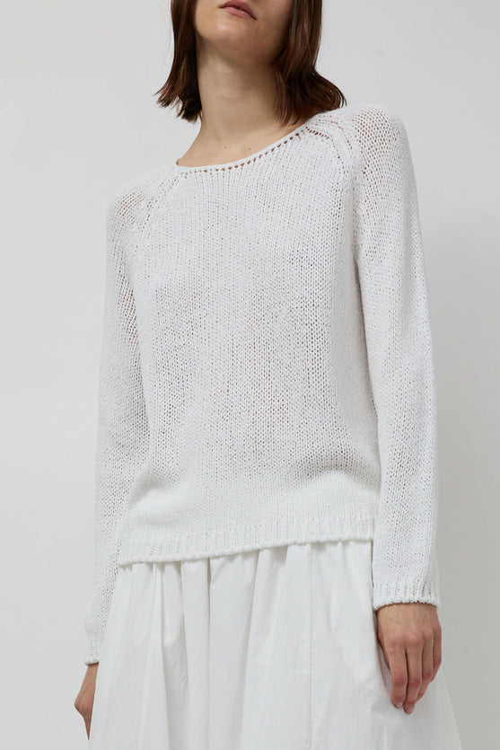 Mijeong Park Boat Neck Sweater in White