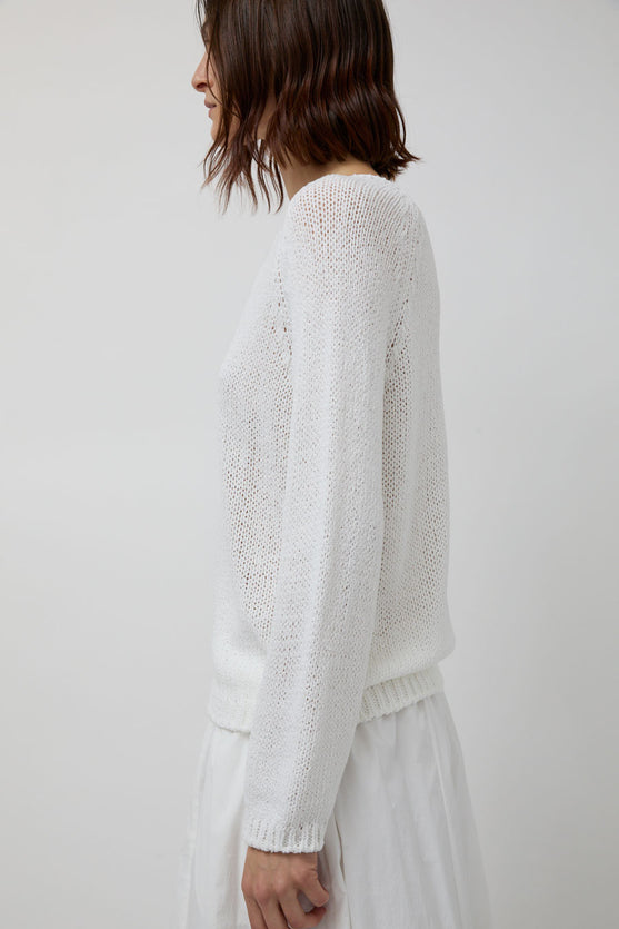 Mijeong Park Boat Neck Sweater in White