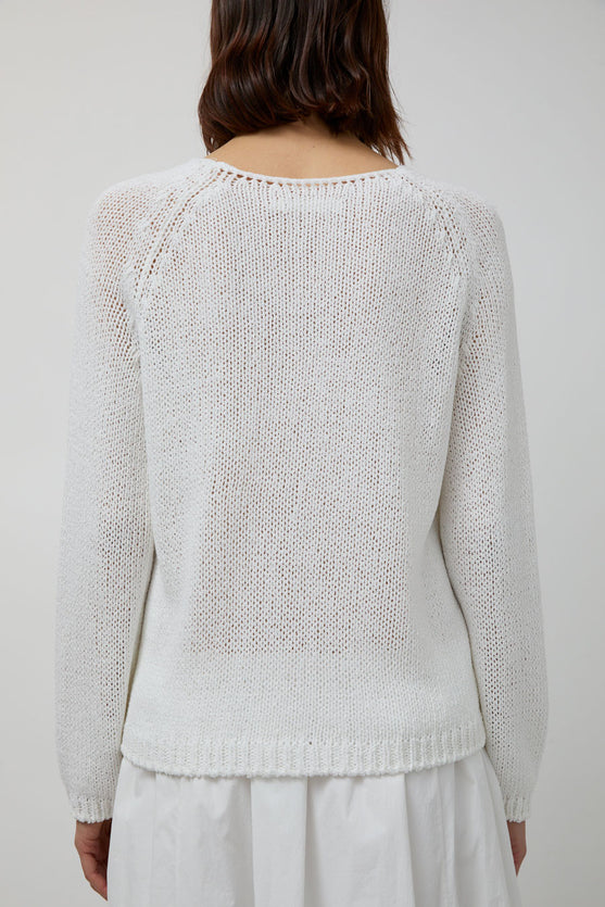 Mijeong Park Boat Neck Sweater in White