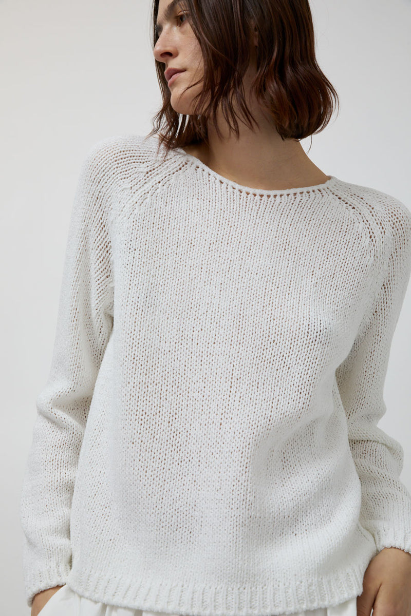 Mijeong Park Boat Neck Sweater in White