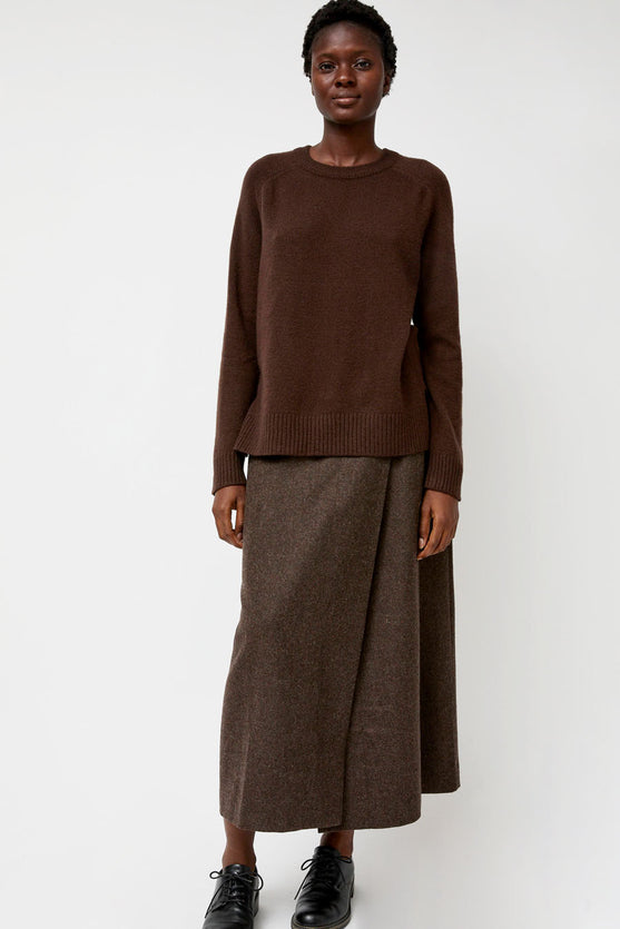 Mijeong Park Cashmere Blend Crewneck Knit in Brown