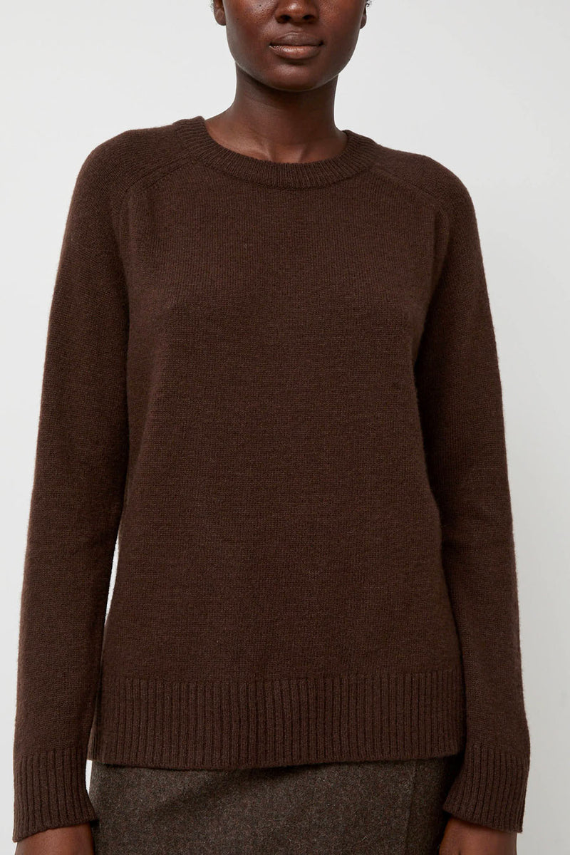 Mijeong Park Cashmere Blend Crewneck Knit in Brown