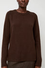 Mijeong Park Cashmere Blend Crewneck Knit in Brown