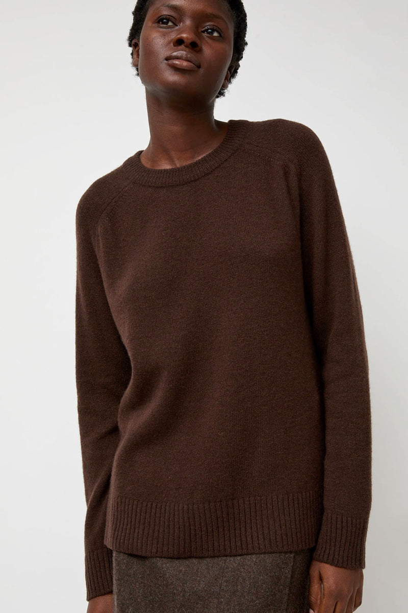 Mijeong Park Cashmere Blend Crewneck Knit in Brown