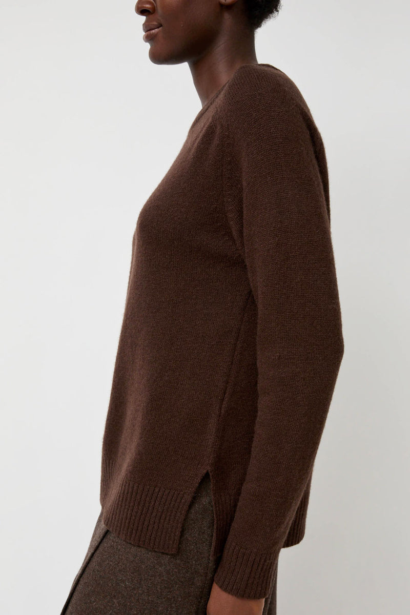 Mijeong Park Cashmere Blend Crewneck Knit in Brown