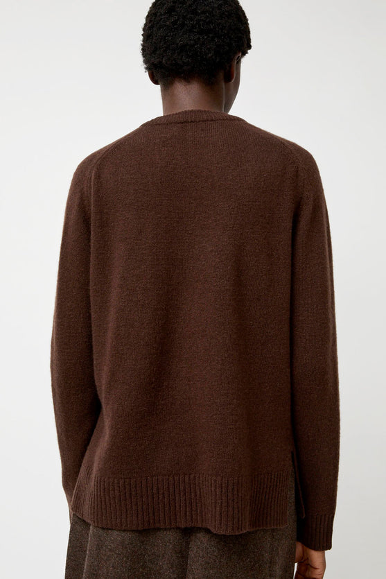 Mijeong Park Cashmere Blend Crewneck Knit in Brown