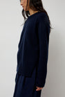 Mijeong Park Cashmere Blend Crewneck Knit in Navy